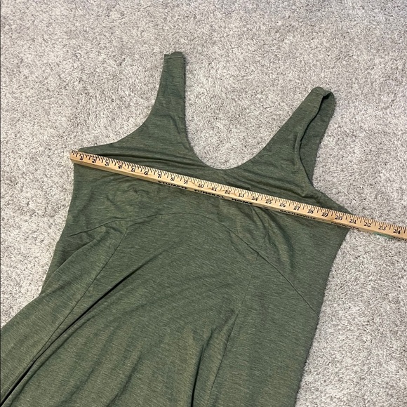 NWT HALARA Green Pull On Flowy Sleeveless Scoop Neck Maxi Tank Dress Size 1X - Picture 7 of 14